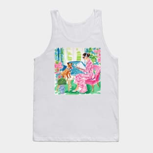 Good listener, whimsical watercolor art Tank Top